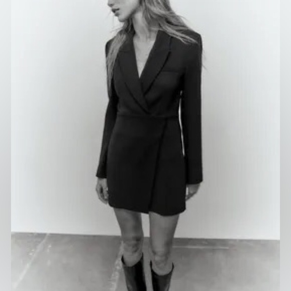 Zara blazer dress, black - Picture 3 of 7